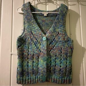 Christopher & Banks Y2K button sweater vest-medium like new